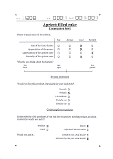 Example of a consumer questionnaire Example of a consumer questionnaire